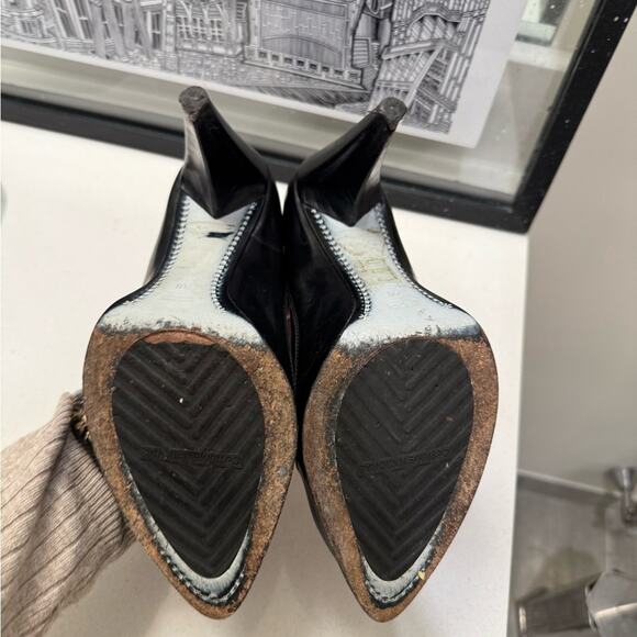 CNC Costume National Women's Black Leather Shoes Size 40, women’s 9.5 - Picture 3 of 14